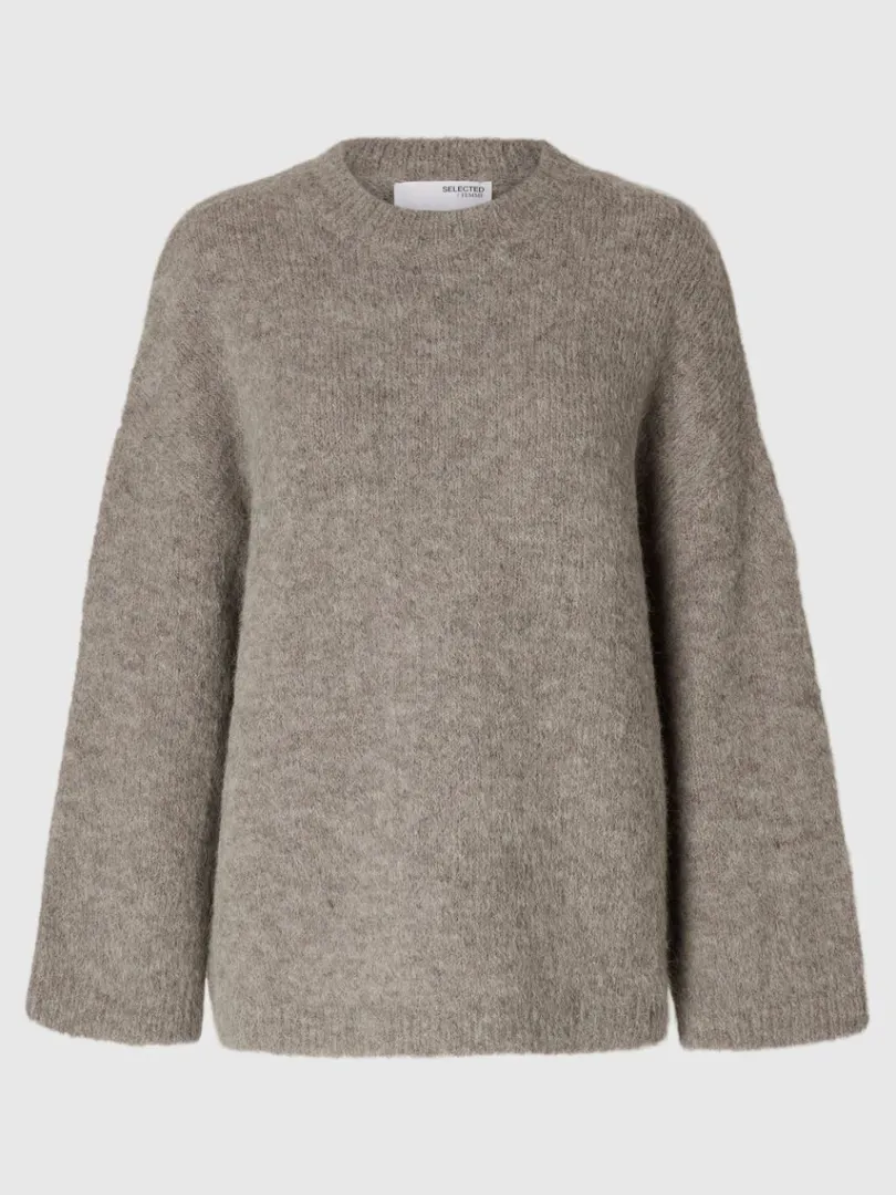 oversized_striktrje_5-2.webp Strik>SELECTED OVERSIZED STRIKTRØJE Grey