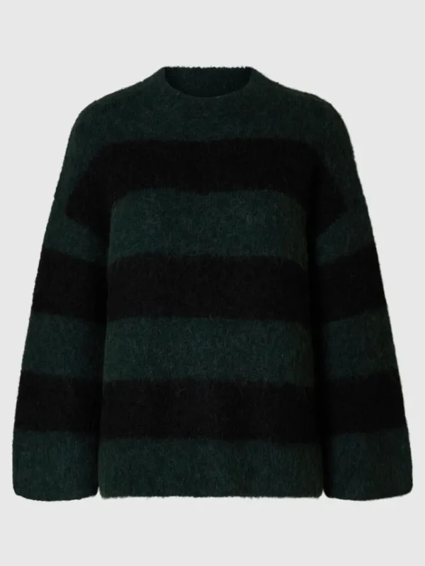 Strik>SELECTED OVERSIZED STRIKTRØJE Green