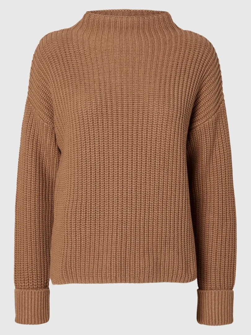 oversized_striktrje_5-4.webp Strik>SELECTED OVERSIZED STRIKTRØJE Brown