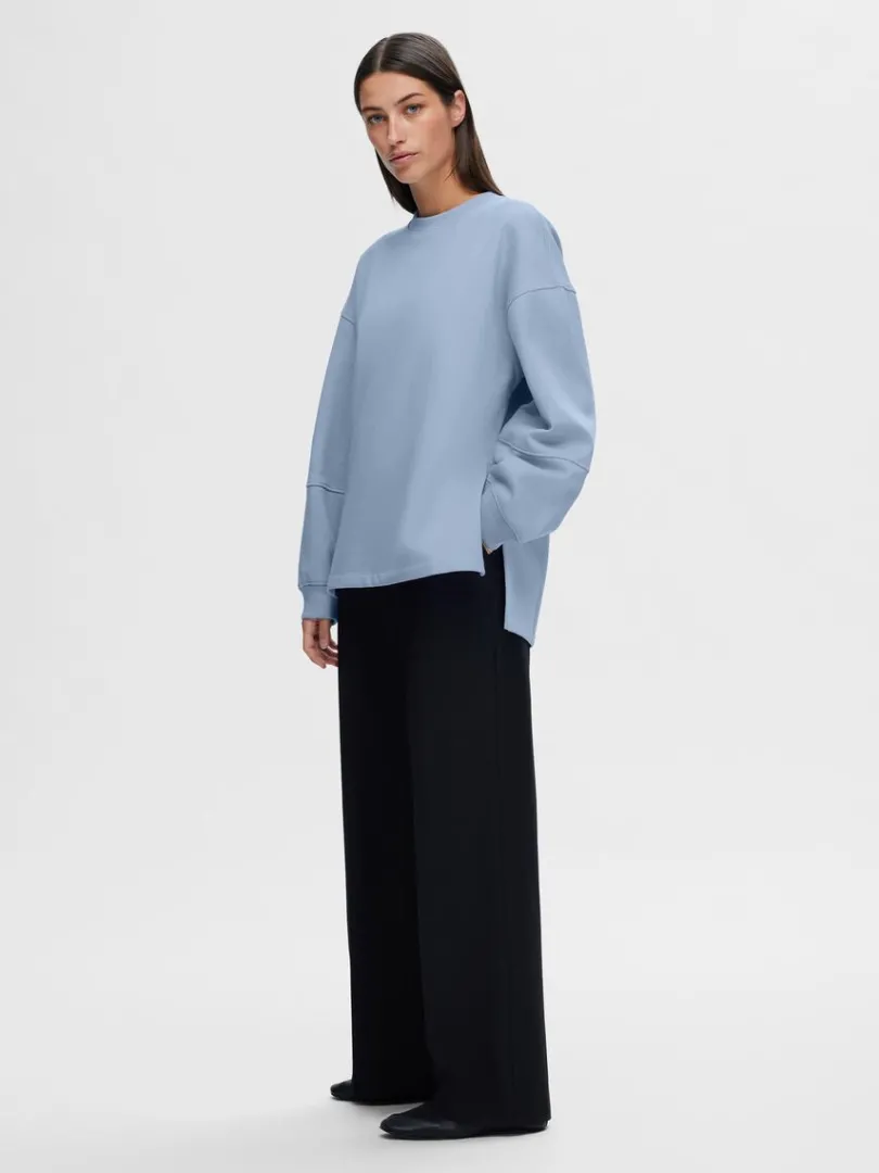 oversized_sweatshirt_1.webp Hættetrøjer & Sweatshirts>SELECTED OVERSIZED SWEATSHIRT Blue