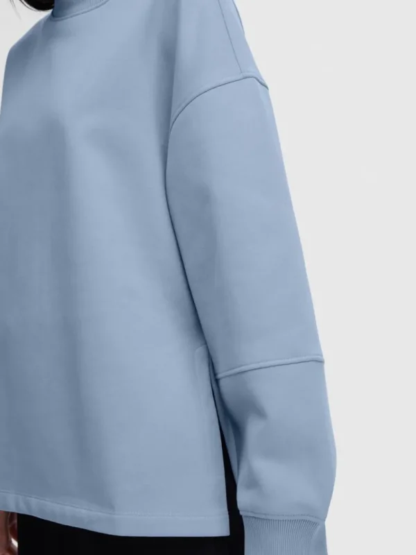 Hættetrøjer & Sweatshirts>SELECTED OVERSIZED SWEATSHIRT Blue