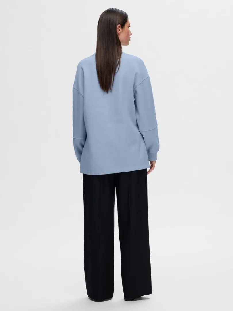 oversized_sweatshirt_4.webp Hættetrøjer & Sweatshirts>SELECTED OVERSIZED SWEATSHIRT Blue