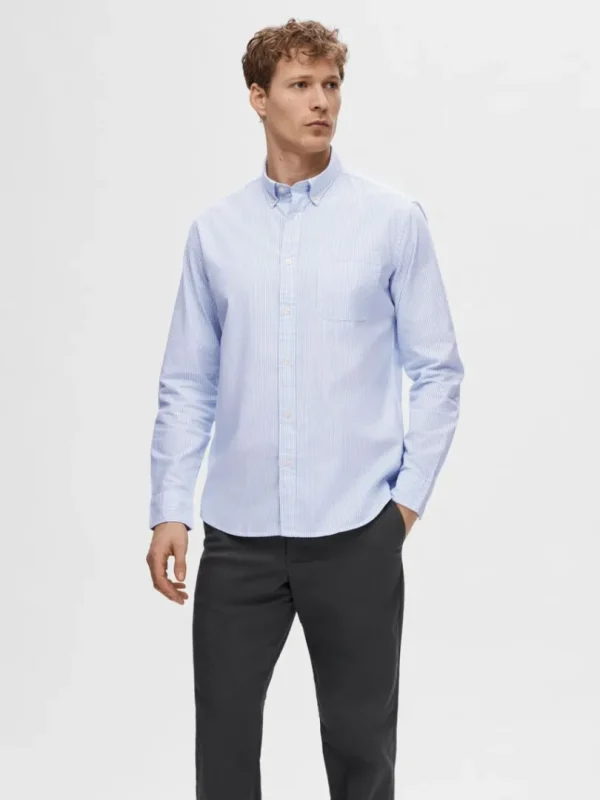 Skjorter>SELECTED OXFORD SKJORTE Blue