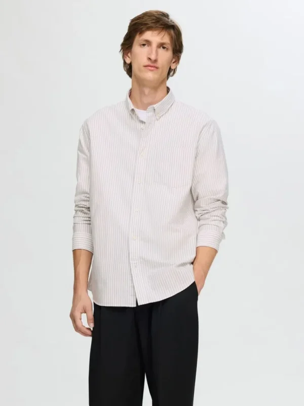 Skjorter>SELECTED OXFORD SKJORTE White