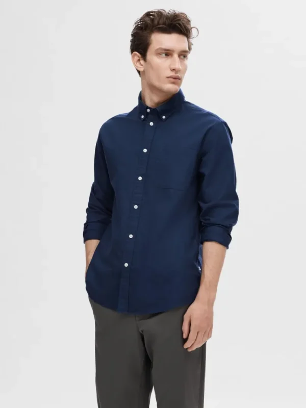 Skjorter>SELECTED OXFORD SKJORTE Blue