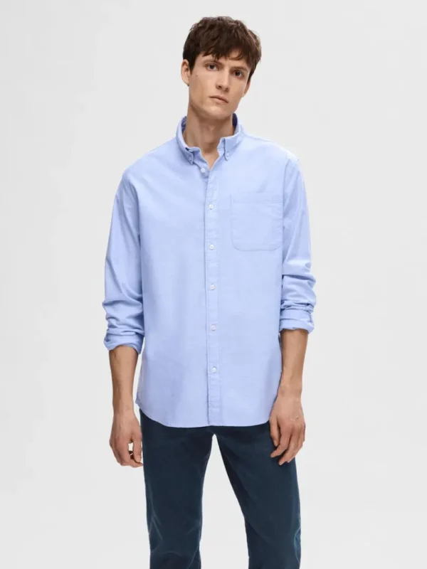 Skjorter>SELECTED OXFORD SKJORTE Blue
