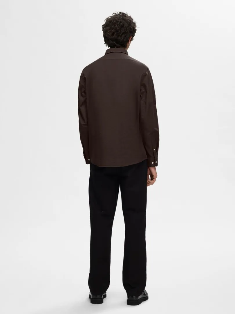 oxford_skjorte_1.webp Skjorter>SELECTED OXFORD SKJORTE Brown