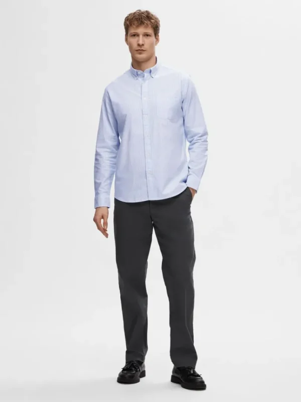 Skjorter>SELECTED OXFORD SKJORTE Blue