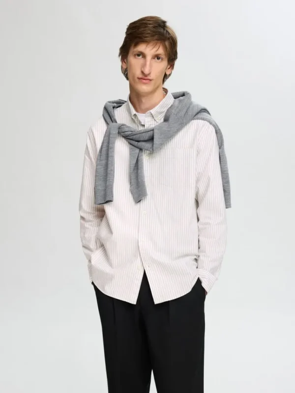 Skjorter>SELECTED OXFORD SKJORTE White
