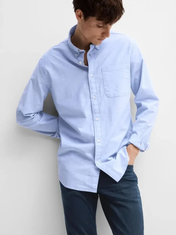 Skjorter>SELECTED OXFORD SKJORTE Blue