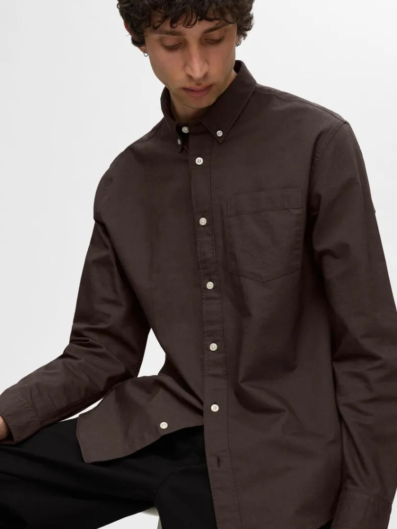 oxford_skjorte_3.webp Skjorter>SELECTED OXFORD SKJORTE Brown