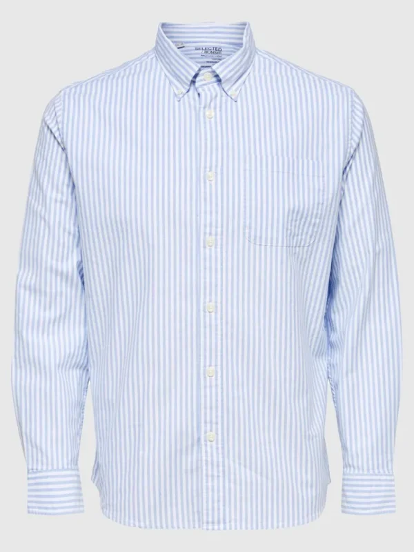 Skjorter>SELECTED OXFORD SKJORTE Blue