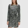 Kjoler>SELECTED PAILLETTER KORT KJOLE Silver