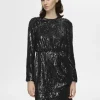 Kjoler>SELECTED PAILLETTER KORT KJOLE Black