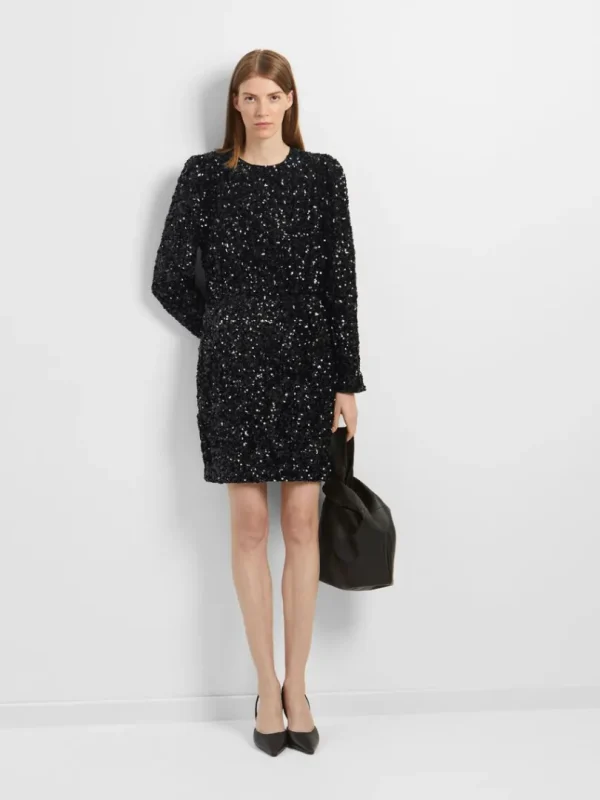 Kjoler>SELECTED PAILLETTER KORT KJOLE Black