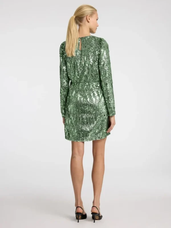 Kjoler>SELECTED PAILLETTER KORT KJOLE Green