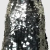 Nederdele>SELECTED PAILLETTER MININEDERDEL Silver