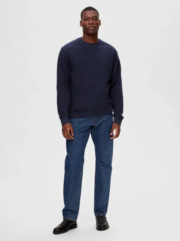 Hættetrøjer & Sweatshirts>SELECTED 2-PAK BOMULD SWEATSHIRT Blue