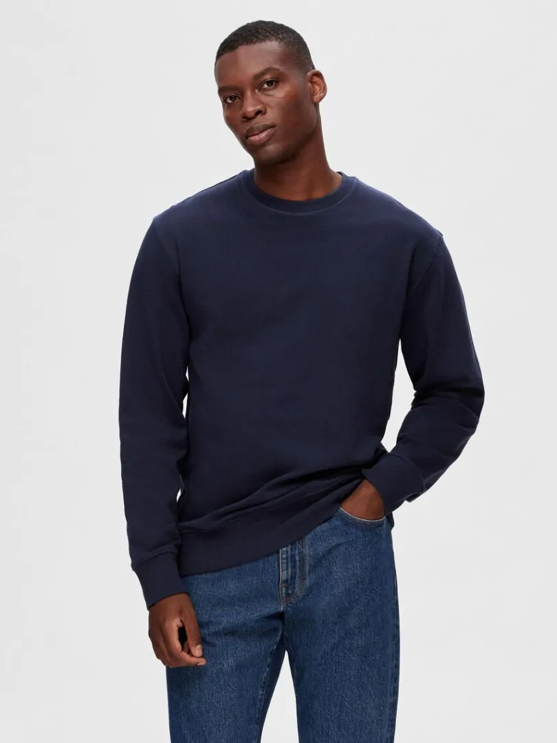 pak_bomuld_sweatshirt_4.webp Hættetrøjer & Sweatshirts>SELECTED 2-PAK BOMULD SWEATSHIRT Blue