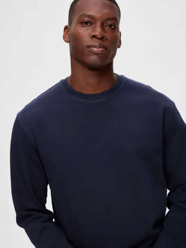 Hættetrøjer & Sweatshirts>SELECTED 2-PAK BOMULD SWEATSHIRT Blue