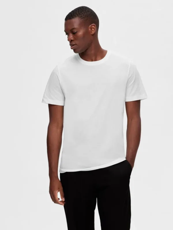 T-shirts>SELECTED 3-PAK BOMULD T-SHIRT Black