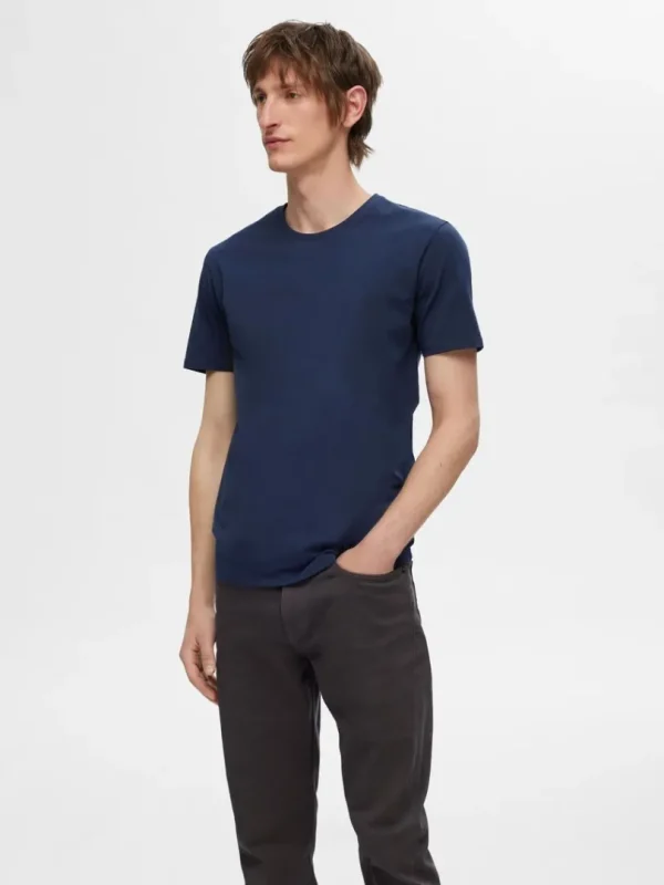 T-shirts>SELECTED 3-PAK BOMULD T-SHIRT Black