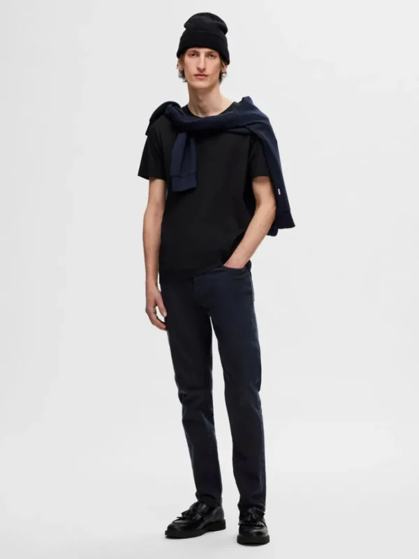 T-shirts>SELECTED 3-PAK BOMULD T-SHIRT Black
