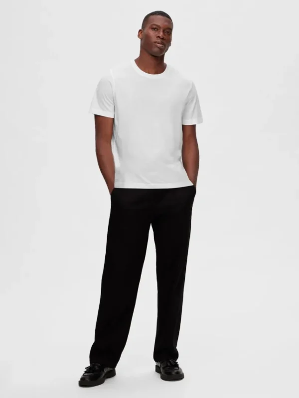 T-shirts>SELECTED 3-PAK BOMULD T-SHIRT Black