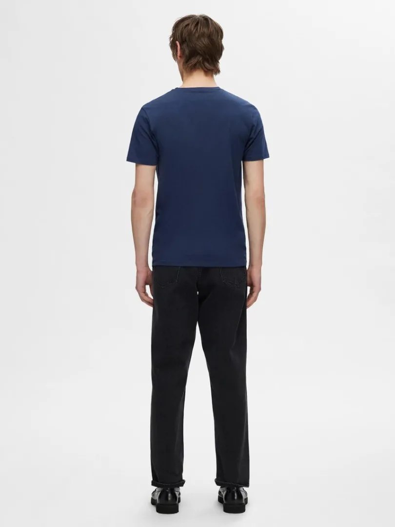 pak_bomuld_tshirt_4-1.webp T-shirts>SELECTED 3-PAK BOMULD T-SHIRT Blue