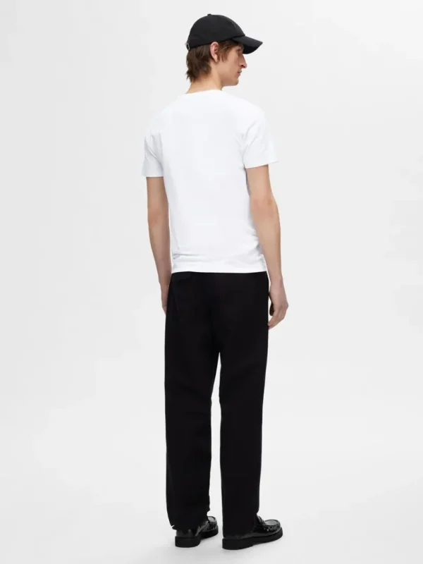 T-shirts>SELECTED 3-PAK BOMULD T-SHIRT White
