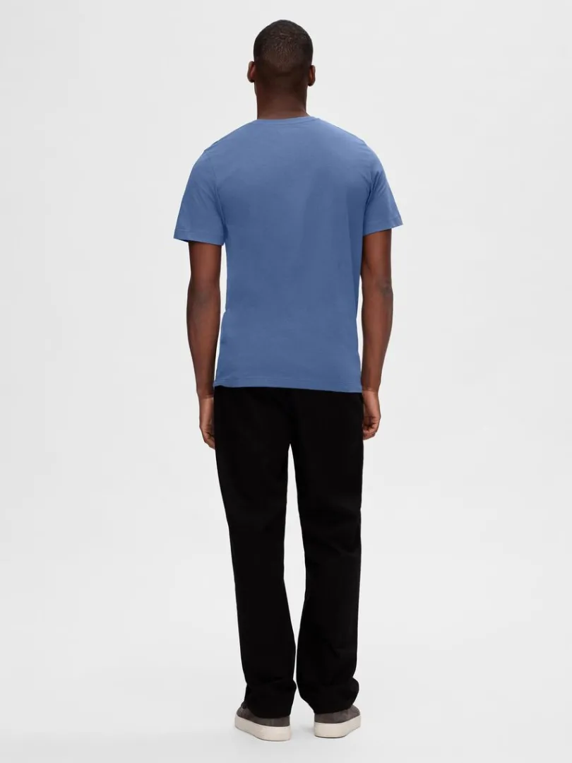 pak_bomuld_tshirt_4-4.webp T-shirts>SELECTED 3-PAK BOMULD T-SHIRT Blue