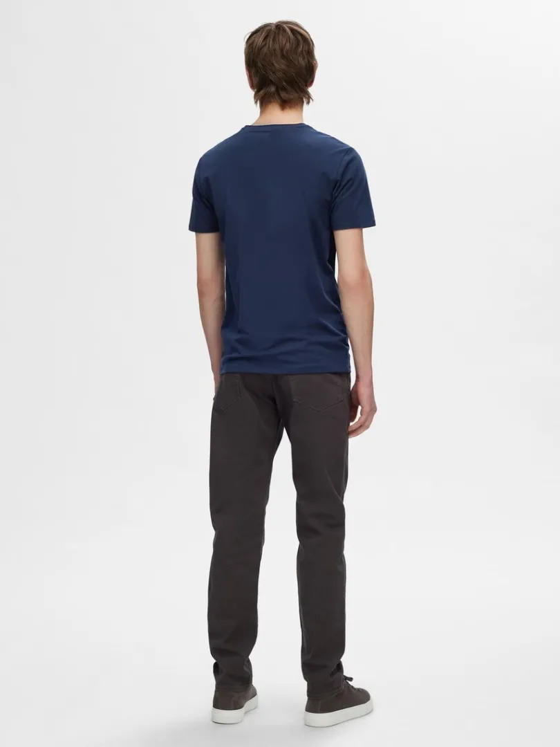 pak_bomuld_tshirt_4-6.webp T-shirts>SELECTED 3-PAK BOMULD T-SHIRT Black