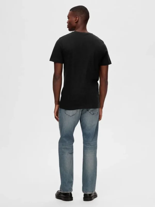 T-shirts>SELECTED 3-PAK BOMULD T-SHIRT Black
