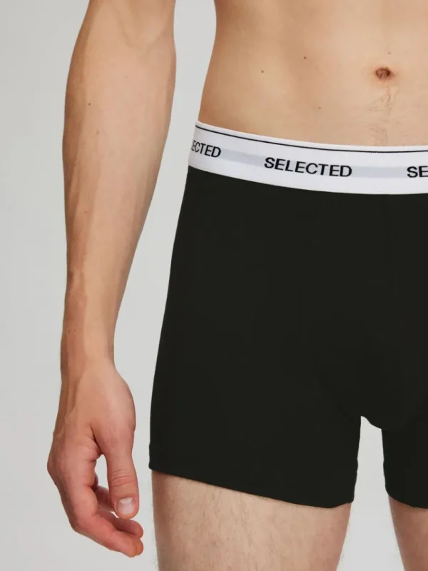 Undertøj>SELECTED 3-PAK BOXERSHORTS Black