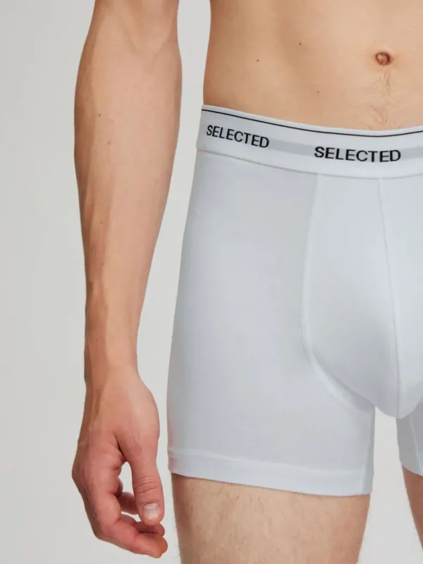 Undertøj>SELECTED 5-PAK BOXERSHORTS White