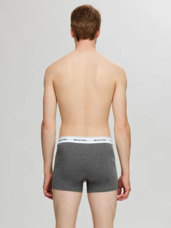 Undertøj>SELECTED 5-PAK BOXERSHORTS Grey