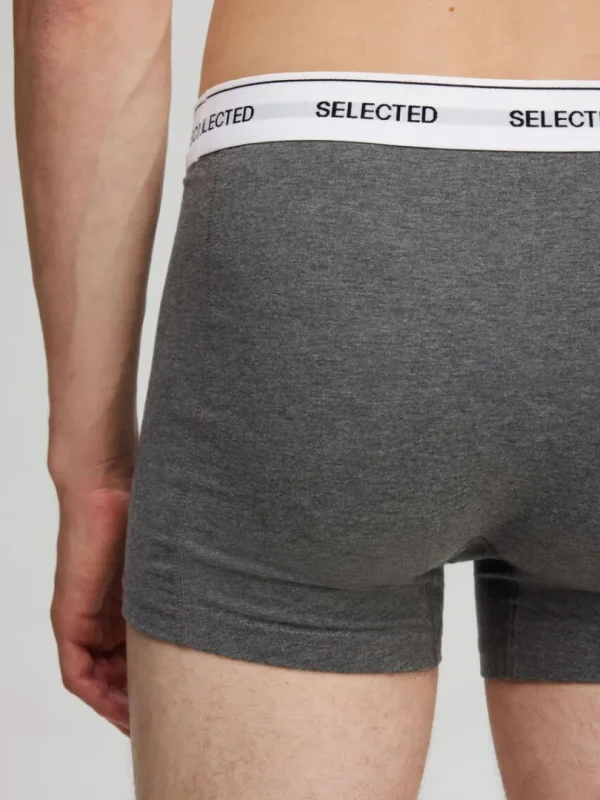Undertøj>SELECTED 3-PAK BOXERSHORTS Grey