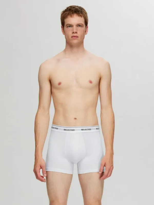 Undertøj>SELECTED 3-PAK BOXERSHORTS White