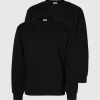 Hættetrøjer & Sweatshirts>SELECTED 2-PAK SWEATSHIRT Black