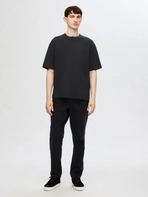T-shirts>SELECTED 3 PAK T-SHIRT MED RUND HALS Black