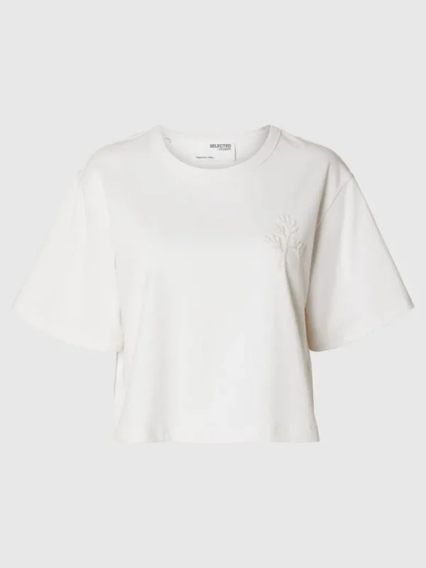 T-shirts>SELECTED PERLEBRODERI T-SHIRT White