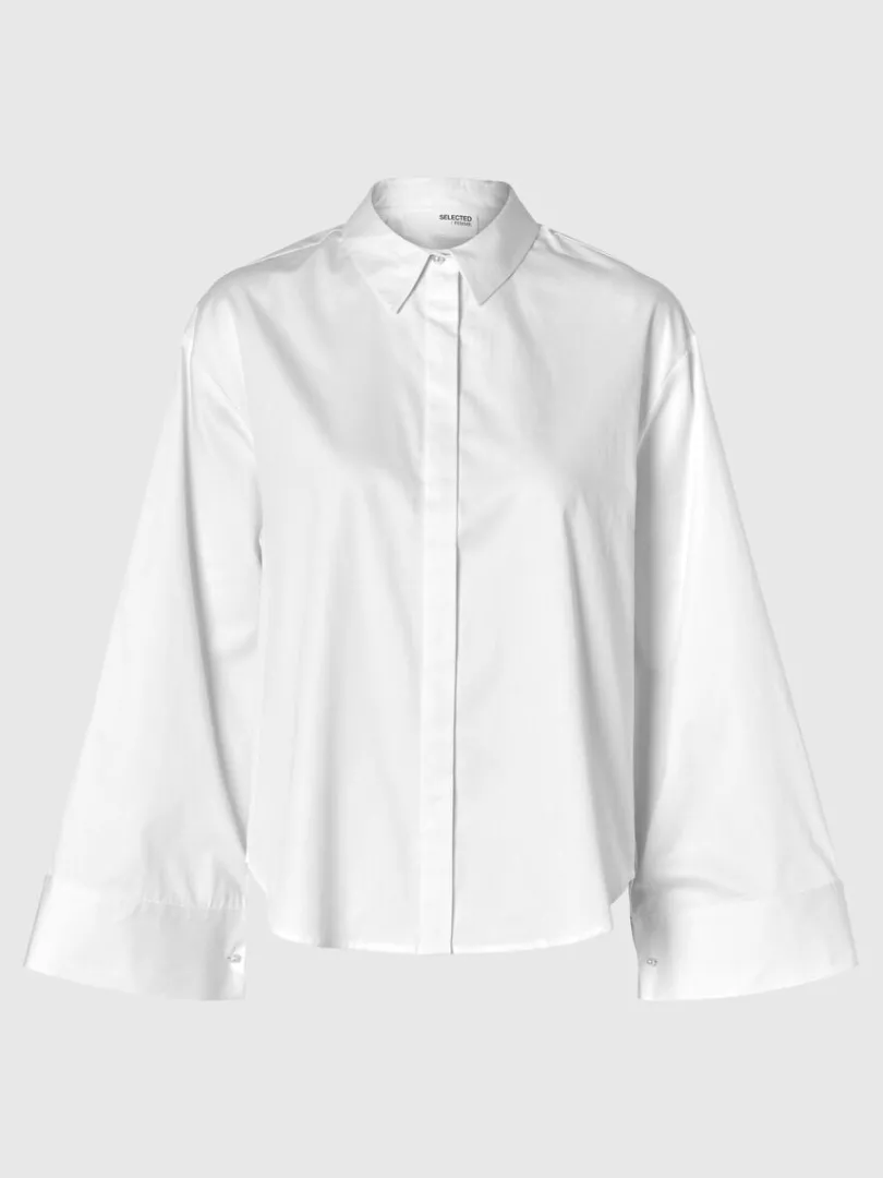 perledetalje_cropped_skjo_5.webp Skjorter>SELECTED PERLEDETALJE CROPPED SKJORTE White