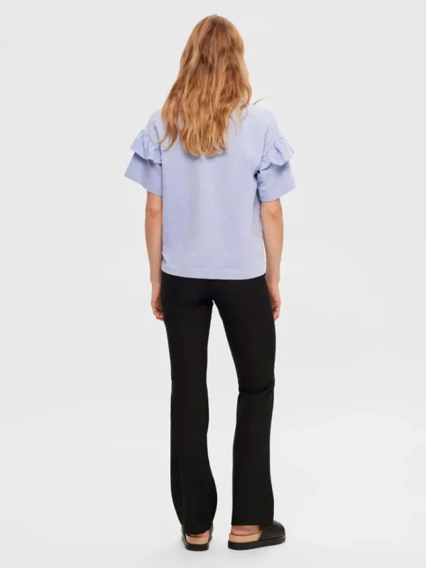 Bukser>SELECTED PINTUCK TROMPETBUKSER Black