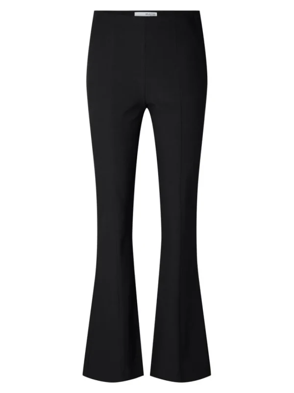 Bukser>SELECTED PINTUCK TROMPETBUKSER Black