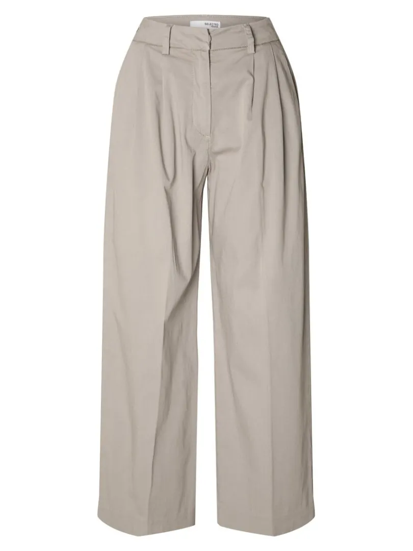 plisseret_brede_bukser_4-1.webp Bukser>SELECTED PLISSERET BREDE BUKSER Beige
