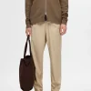 Bukser>SELECTED PLISSERET BUKSER Beige