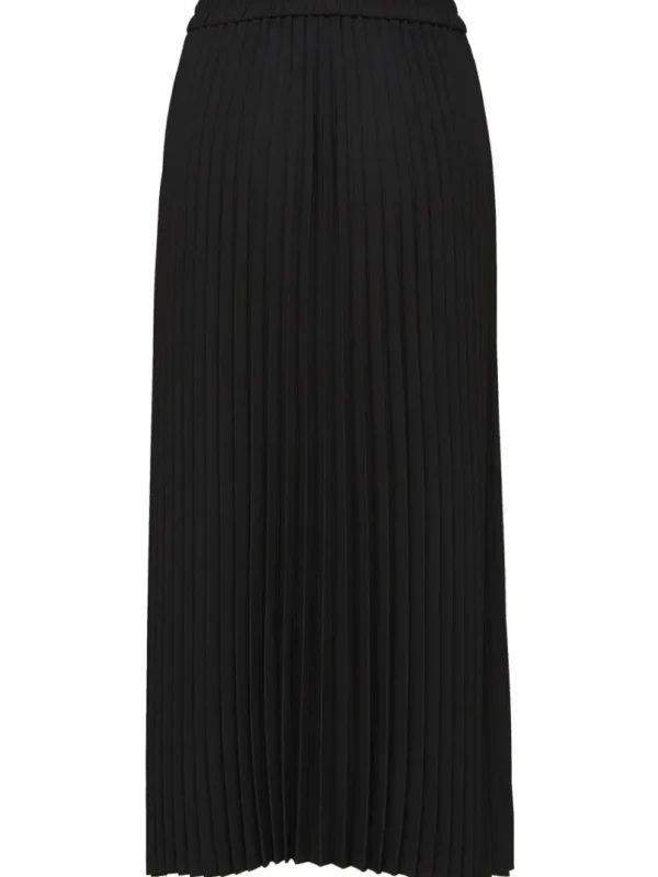 Nederdele>SELECTED PLISSERET MIDINEDERDEL Black
