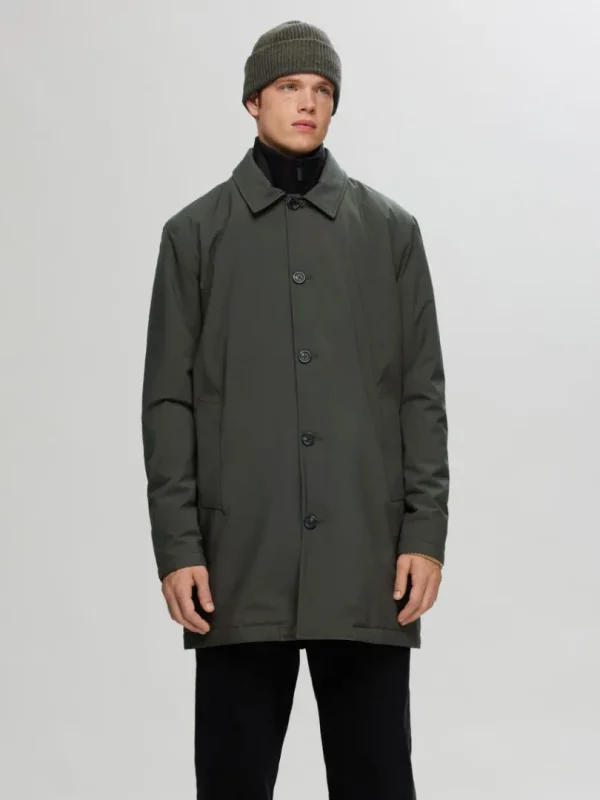 Overtøj>SELECTED POLSTRET 2-I-1 FRAKKE Green