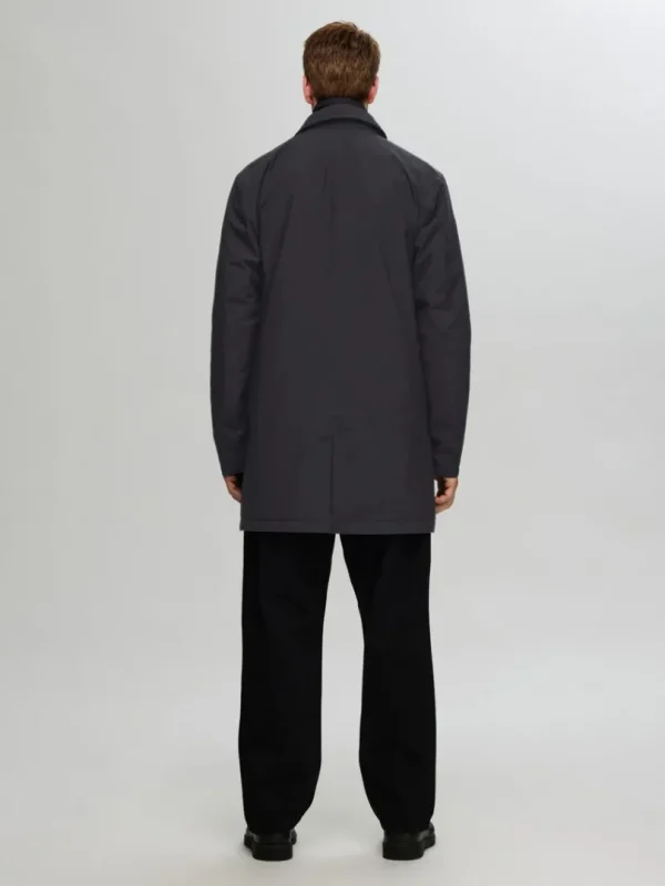 Overtøj>SELECTED POLSTRET 2-I-1 FRAKKE Black