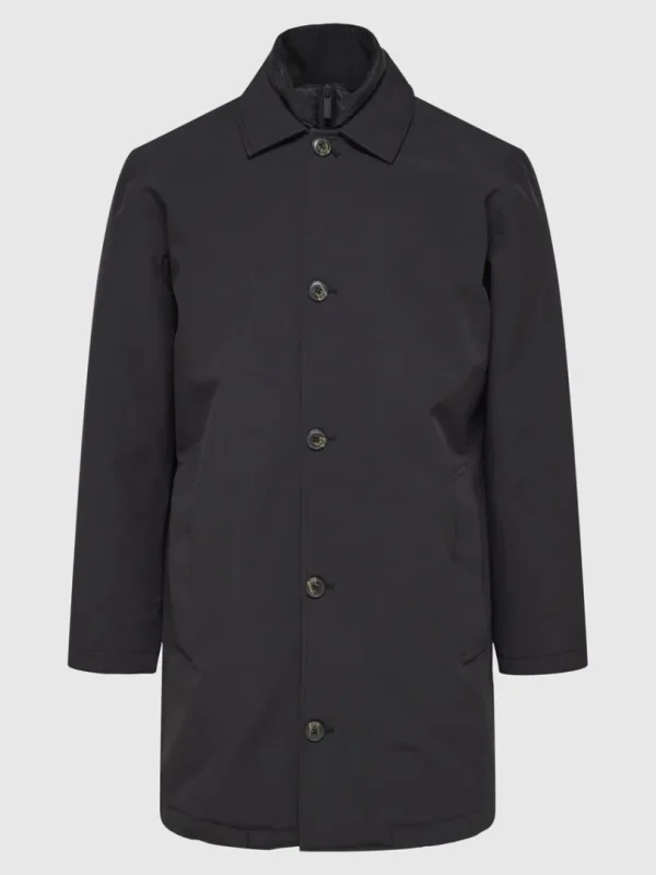 Overtøj>SELECTED POLSTRET 2-I-1 FRAKKE Black